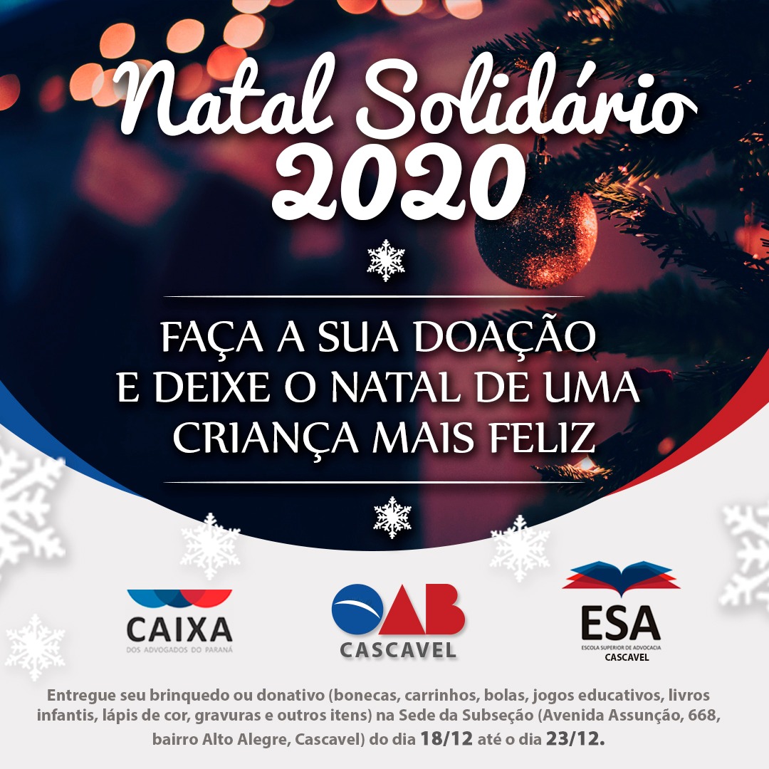 NATAL SOLIDÁRIO 2020